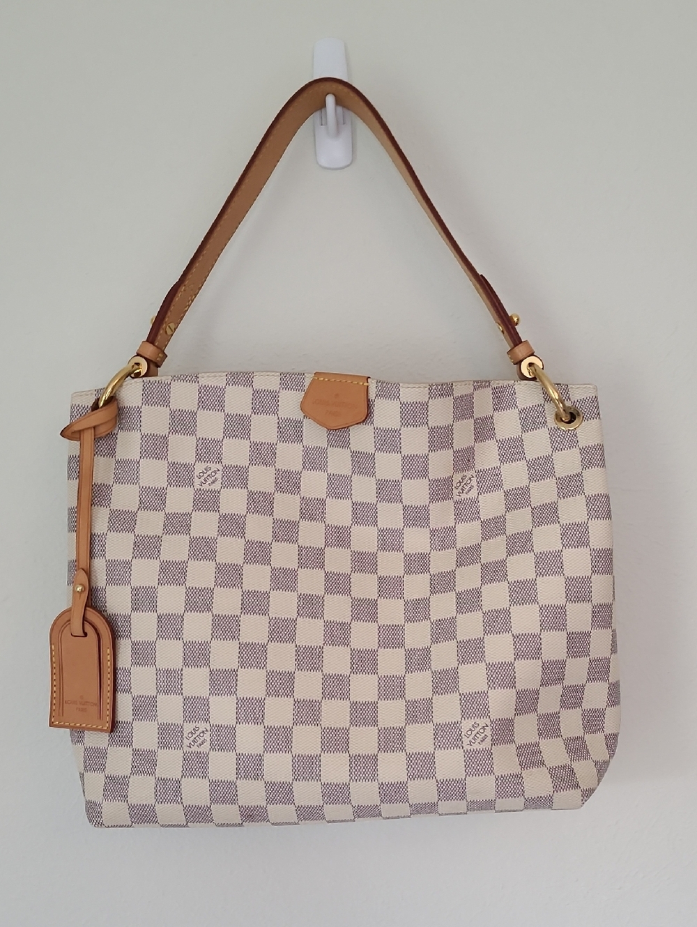 Louis Vuitton Damier Azur Graceful PM Shoulder Bag